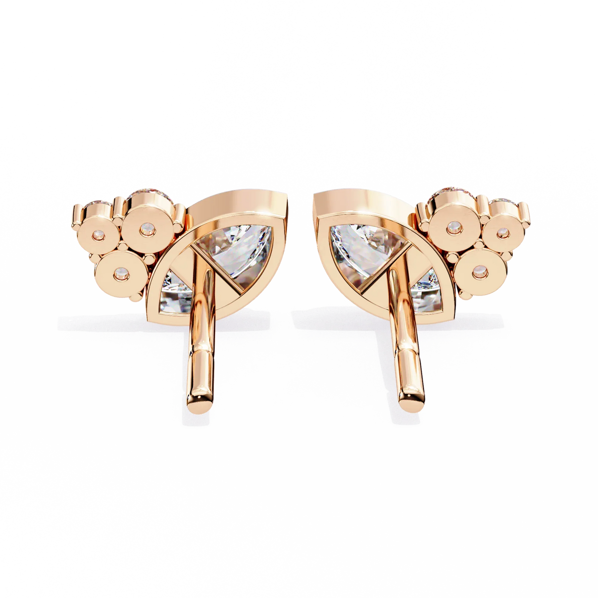 Bliss Marquise & Pear Bezel Lab Grown Diamond Studs - Ophiratbf