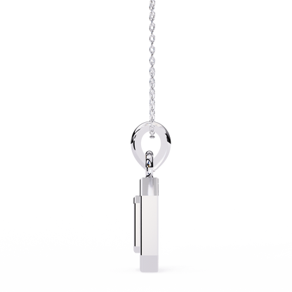 Geo Halo Lab Grown Diamond Pendant