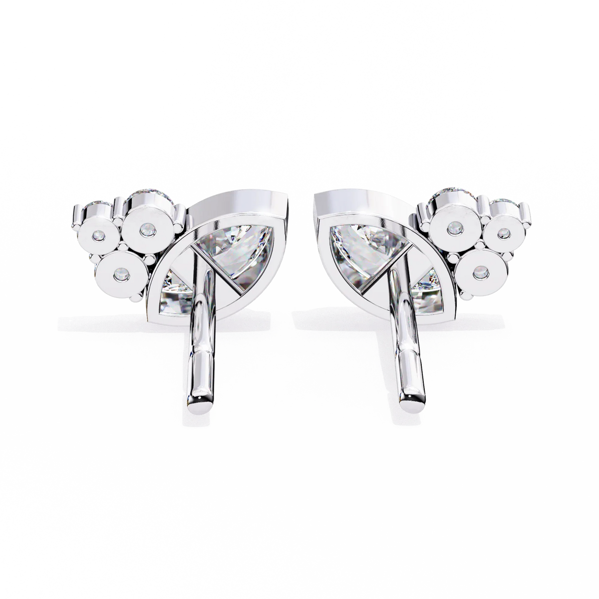 Bliss Marquise & Pear Bezel Lab Grown Diamond Studs - Ophiratbf