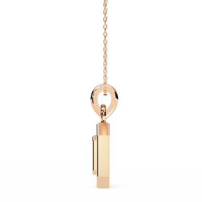 Geo Halo Lab Grown Diamond Pendant