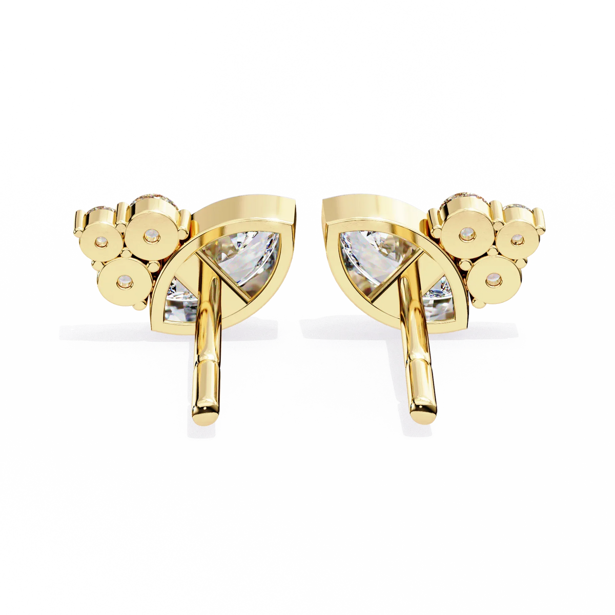 Bliss Marquise & Pear Bezel Lab Grown Diamond Studs - Ophiratbf