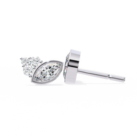 Bliss Marquise & Pear Bezel Lab Grown Diamond Studs - Ophiratbf