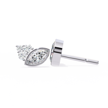 Bliss Marquise & Pear Bezel Lab Grown Diamond Studs