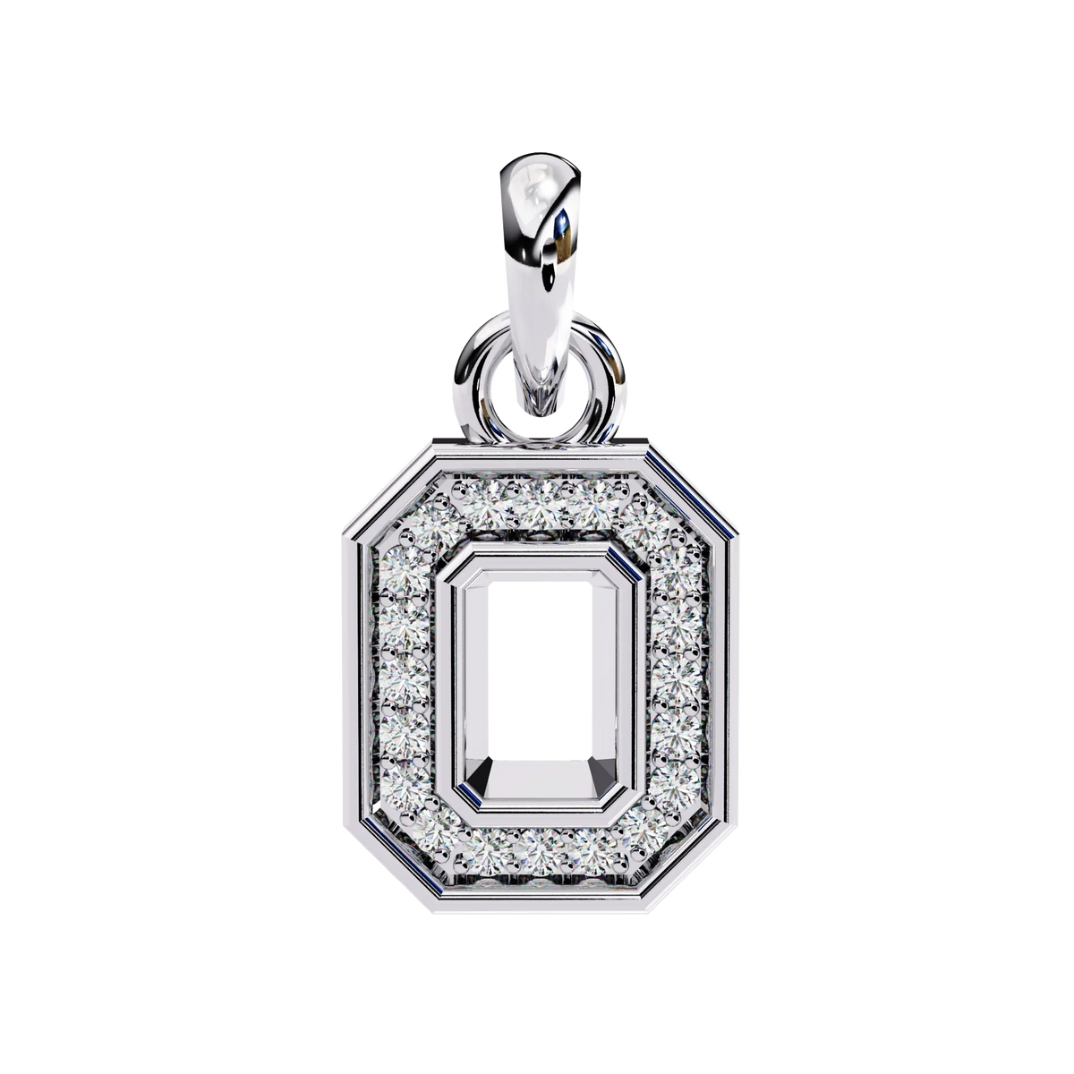 Geo Halo Lab Grown Diamond Pendant - Ophiratbf