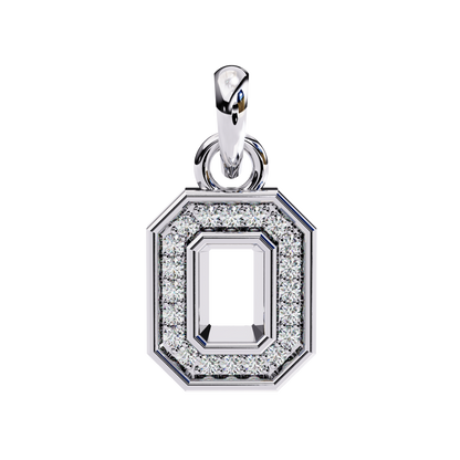 Geo Halo Lab Grown Diamond Pendant