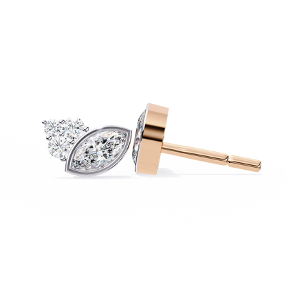 Bliss Marquise & Pear Bezel Lab Grown Diamond Studs