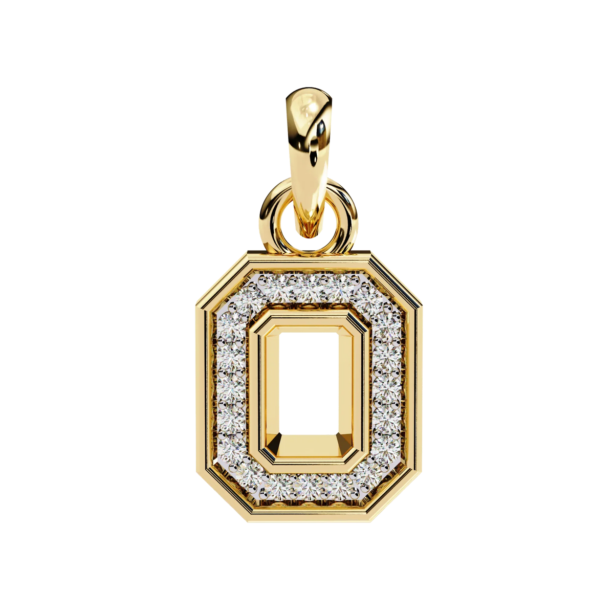Geo Halo Lab Grown Diamond Pendant - Ophiratbf