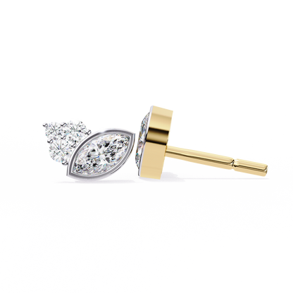 Bliss Marquise & Pear Bezel Lab Grown Diamond Studs