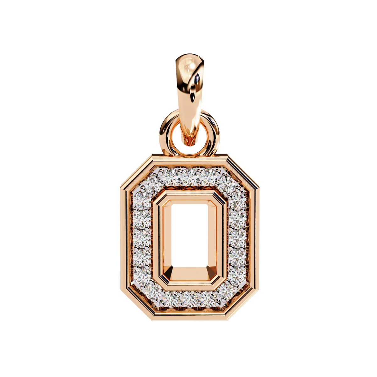 Geo Halo Lab Grown Diamond Pendant - Ophiratbf