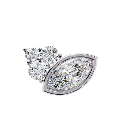 Bliss Marquise & Pear Bezel Lab Grown Diamond Studs