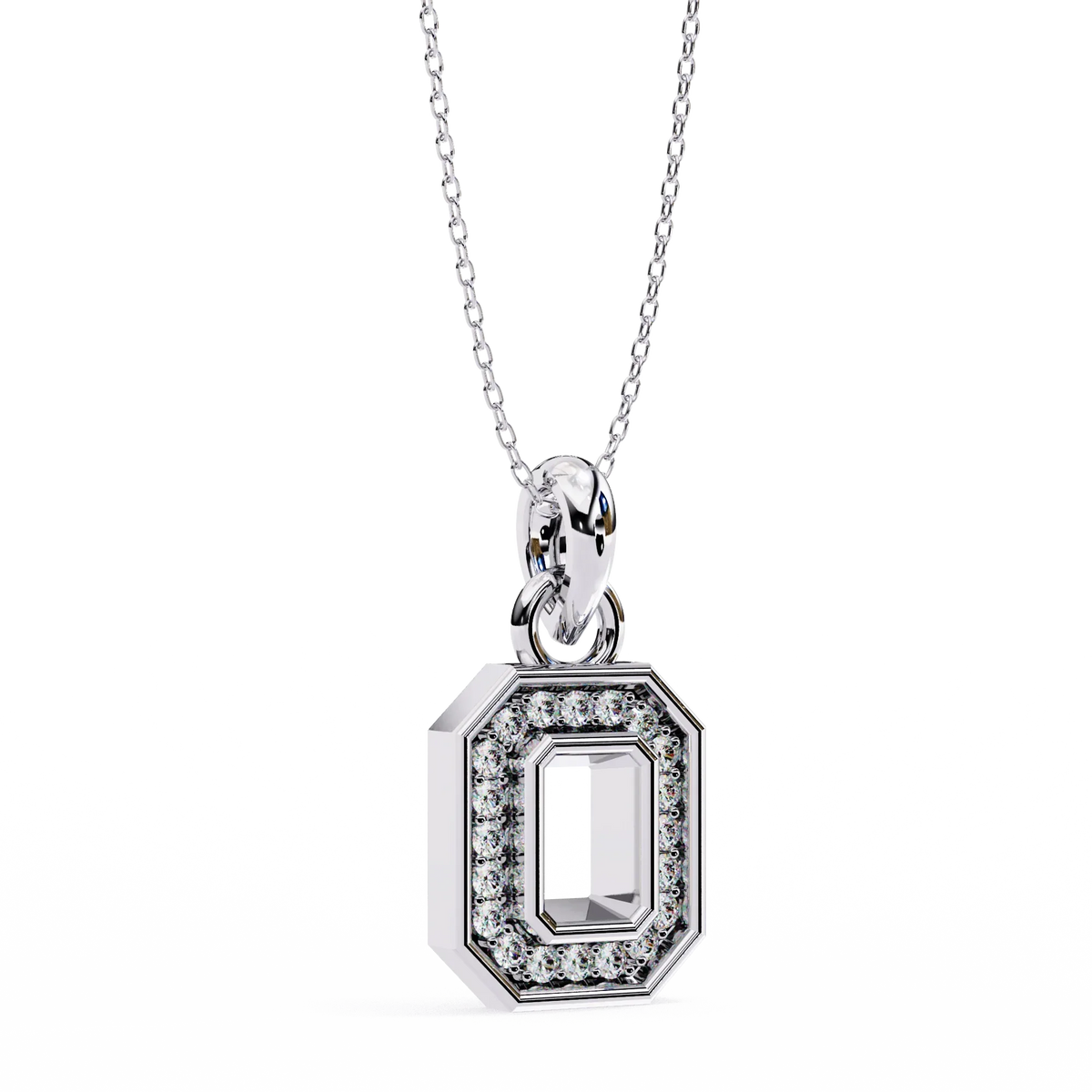 Geo Halo Lab Grown Diamond Pendant - Ophiratbf
