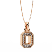 Geo Halo Lab Grown Diamond Pendant - Ophiratbf