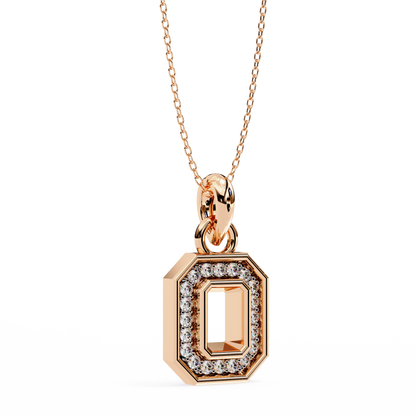 Geo Halo Lab Grown Diamond Pendant