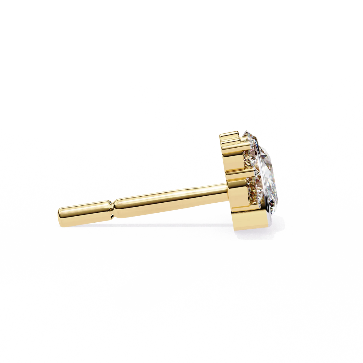 Bliss Marquise & Pear Bezel Lab Grown Diamond Studs - Ophiratbf