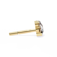 Bliss Marquise & Pear Bezel Lab Grown Diamond Studs - Ophiratbf