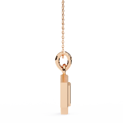 Geo Halo Lab Grown Diamond Pendant