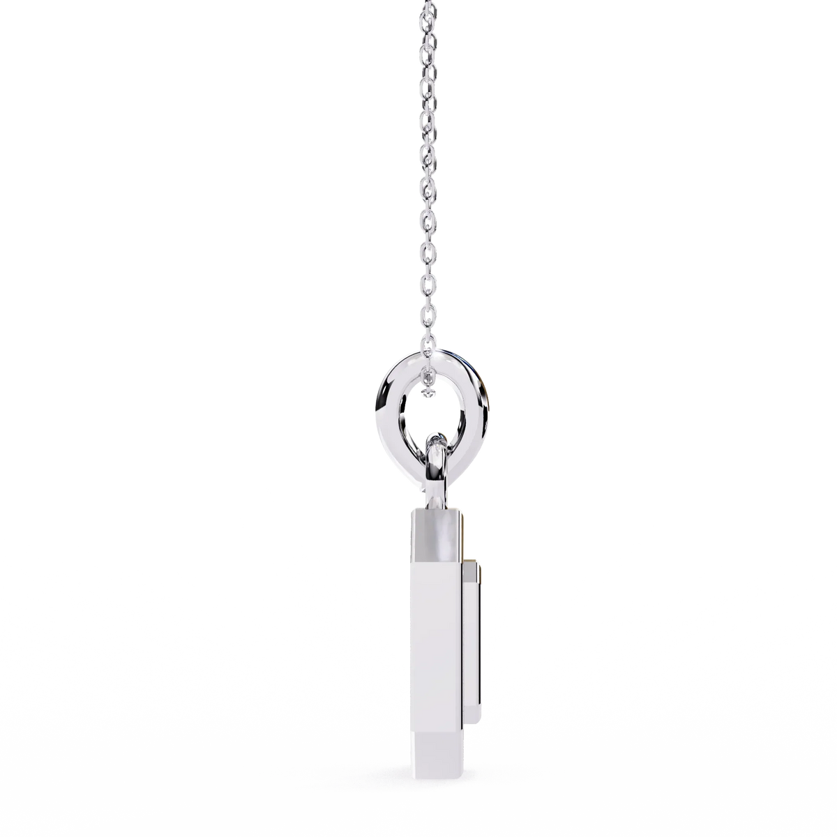 Geo Halo Lab Grown Diamond Pendant - Ophiratbf