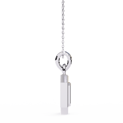 Geo Halo Lab Grown Diamond Pendant