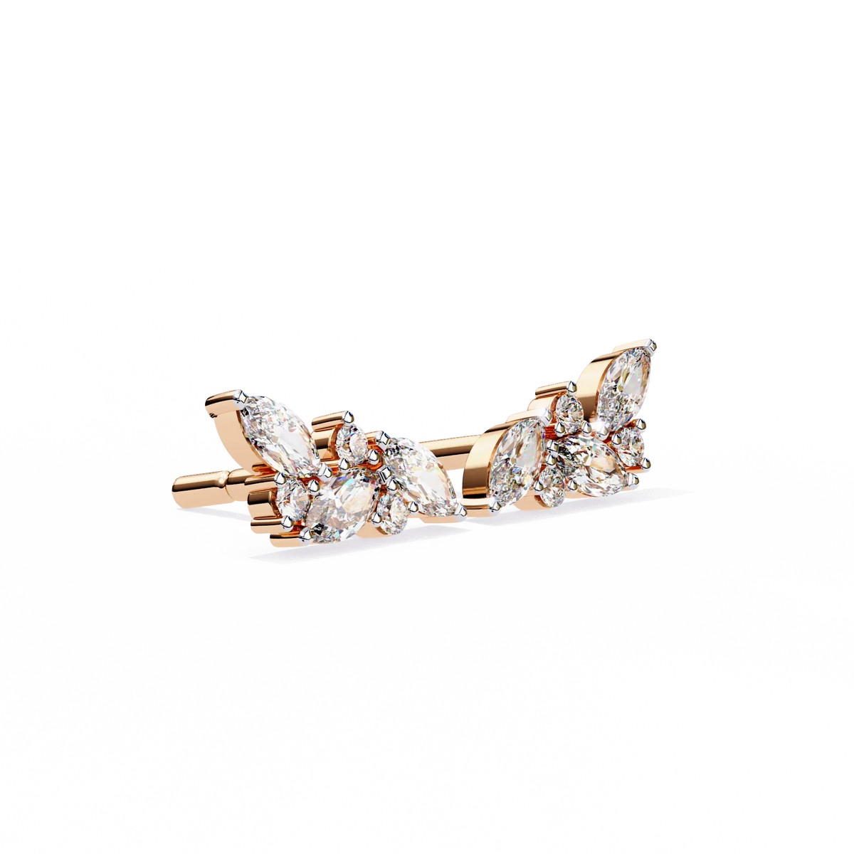 Sylvan Marquise Leaf Lab Grown Diamond Studs - Ophiratbf