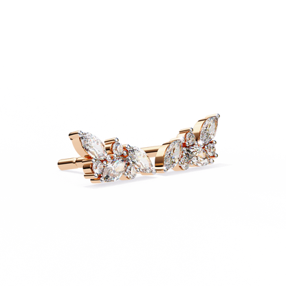 Sylvan Marquise Leaf Lab Grown Diamond Studs