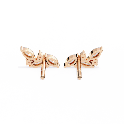 Sylvan Marquise Leaf Lab Grown Diamond Studs