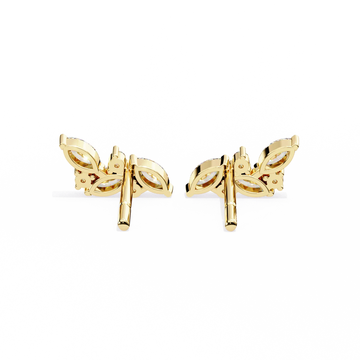 Sylvan Marquise Leaf Lab Grown Diamond Studs - Ophiratbf