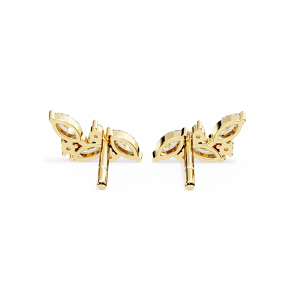 Sylvan Marquise Leaf Lab Grown Diamond Studs