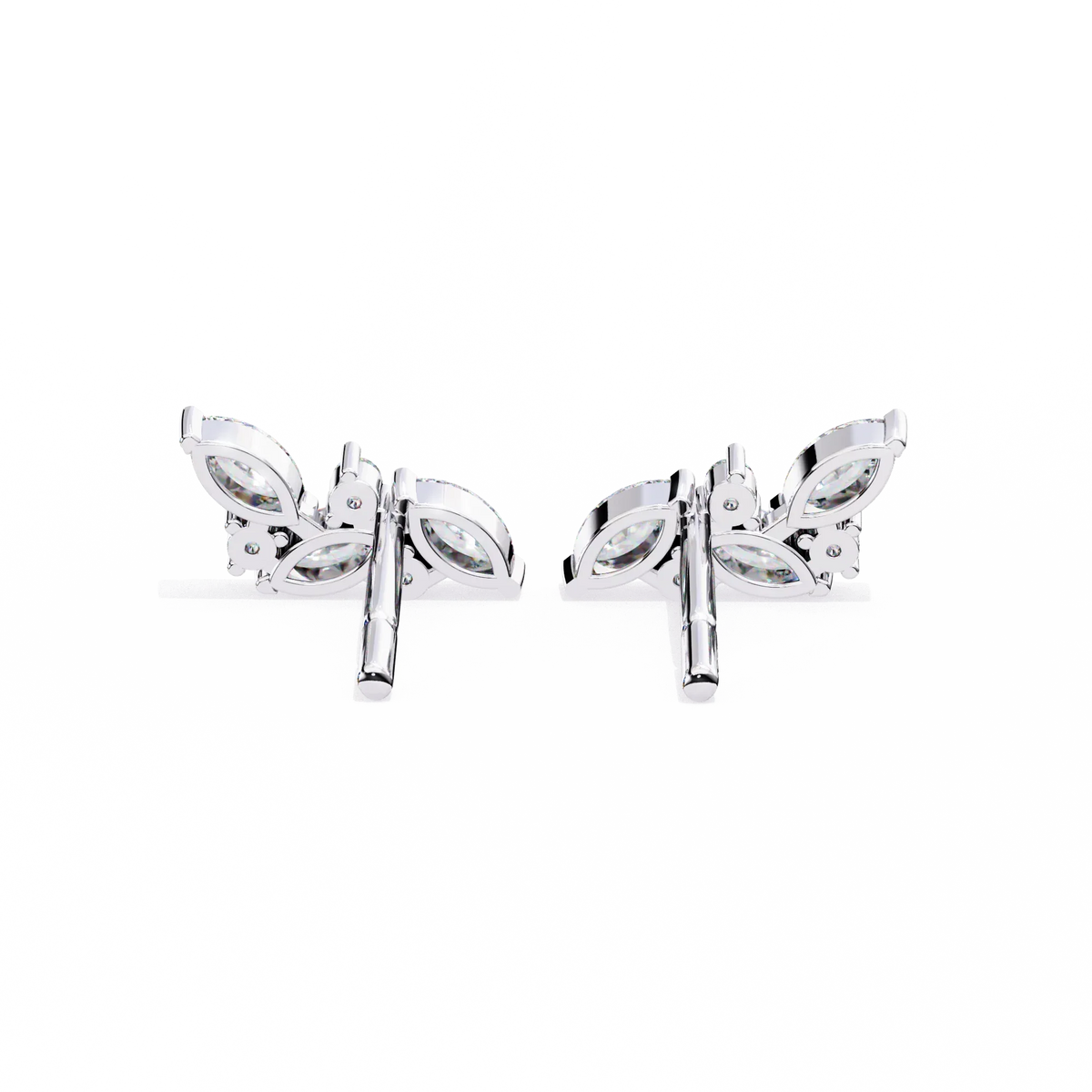 Sylvan Marquise Leaf Lab Grown Diamond Studs - Ophiratbf