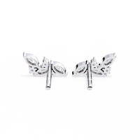 Sylvan Marquise Leaf Lab Grown Diamond Studs - Ophiratbf