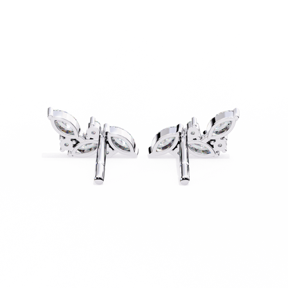 Sylvan Marquise Leaf Lab Grown Diamond Studs