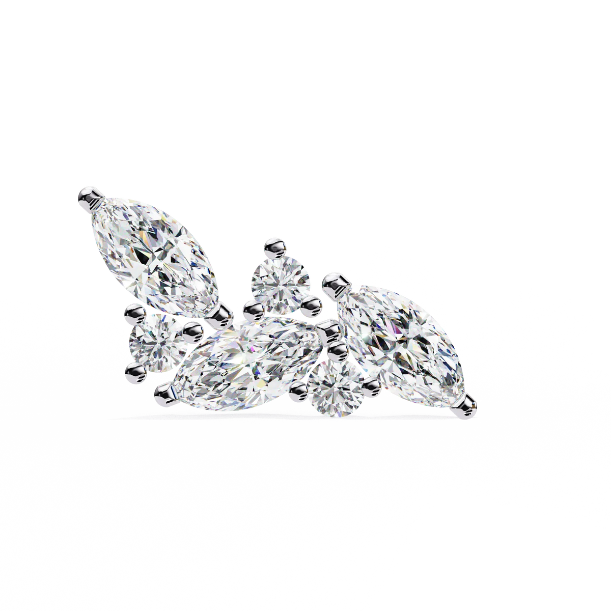 Sylvan Marquise Leaf Lab Grown Diamond Studs - Ophiratbf