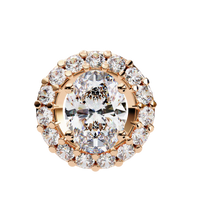 Opaline Halo Oval Lab Grown Diamond Pendant - Ophiratbf