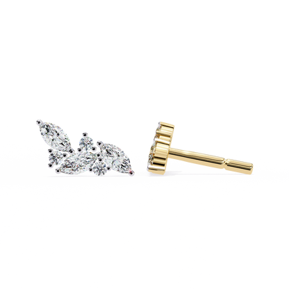 Sylvan Marquise Leaf Lab Grown Diamond Studs