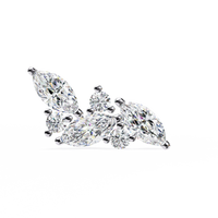Sylvan Marquise Leaf Lab Grown Diamond Studs - Ophiratbf