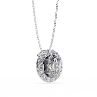 Opaline Halo Oval Lab Grown Diamond Pendant - Ophiratbf