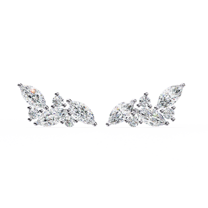 Sylvan Marquise Leaf Lab Grown Diamond Studs