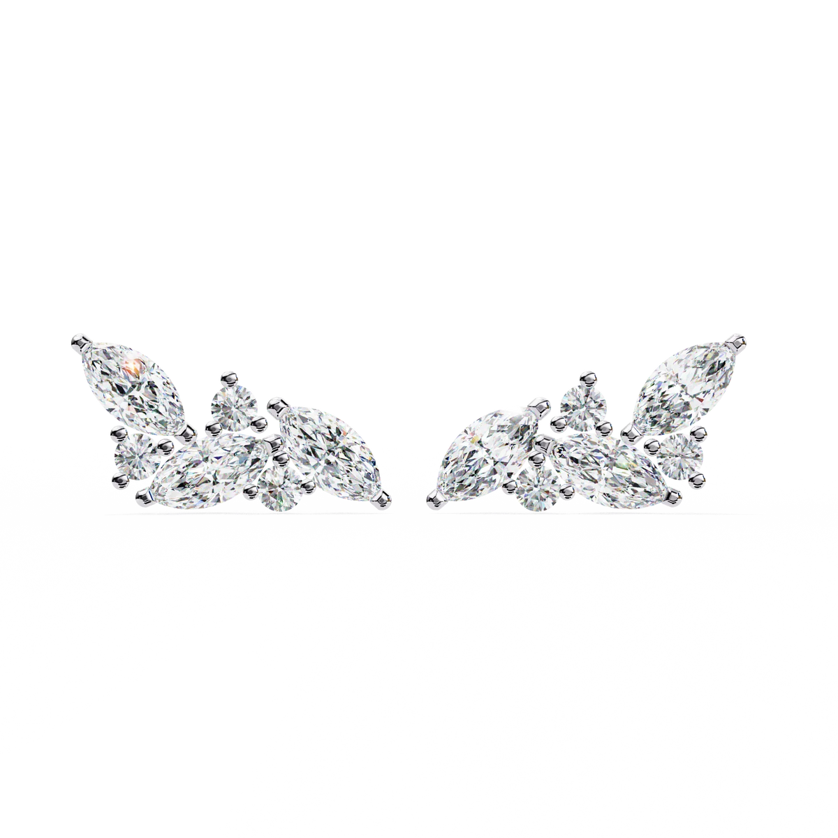 Sylvan Marquise Leaf Lab Grown Diamond Studs - Ophiratbf