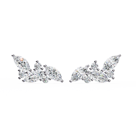 Sylvan Marquise Leaf Lab Grown Diamond Studs
