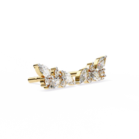 Sylvan Marquise Leaf Lab Grown Diamond Studs - Ophiratbf