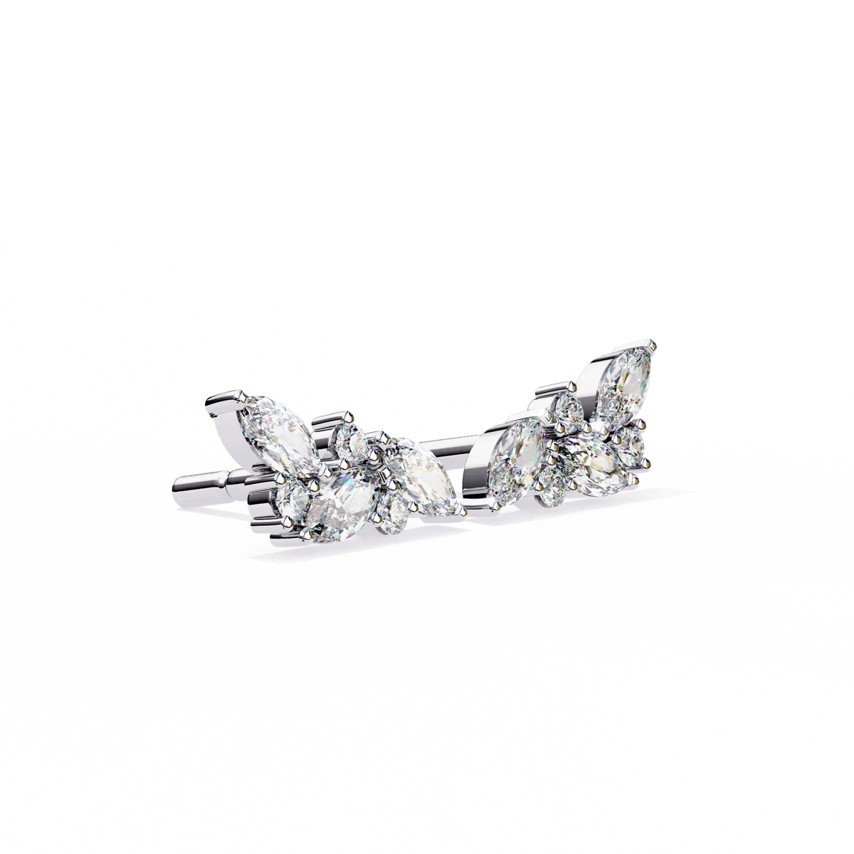 Sylvan Marquise Leaf Lab Grown Diamond Studs - Ophiratbf