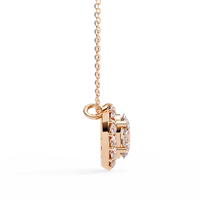 Opaline Halo Oval Lab Grown Diamond Pendant - Ophiratbf