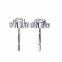 Gala Art Deco Marquise Cluster Lab Grown Diamond Studs - Ophiratbf