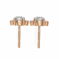 Gala Art Deco Marquise Cluster Lab Grown Diamond Studs - Ophiratbf