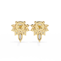 Gala Art Deco Marquise Cluster Lab Grown Diamond Studs - Ophiratbf