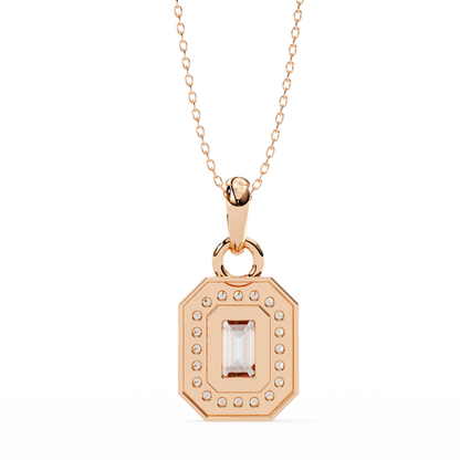 Imperia Double Halo Lab Grown Diamond Pendant