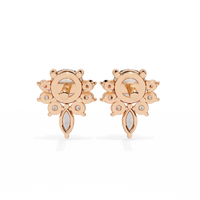Gala Art Deco Marquise Cluster Lab Grown Diamond Studs - Ophiratbf