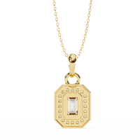 Imperia Double Halo Lab Grown Diamond Pendant - Ophiratbf
