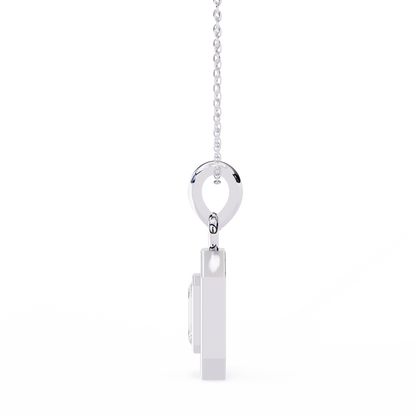 Imperia Double Halo Lab Grown Diamond Pendant