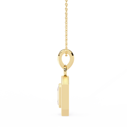 Imperia Double Halo Lab Grown Diamond Pendant