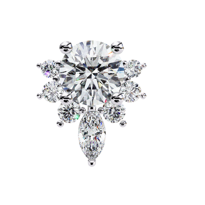 Gala Art Deco Marquise Cluster Lab Grown Diamond Studs
